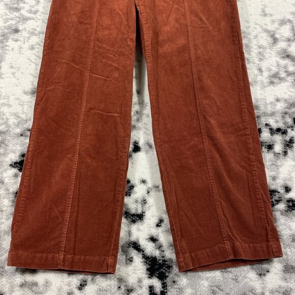 Knox Rose Corduroy Jeans Womens Size 10 Rustic Orange Wide Leg Stretch - Picture 4 of 16